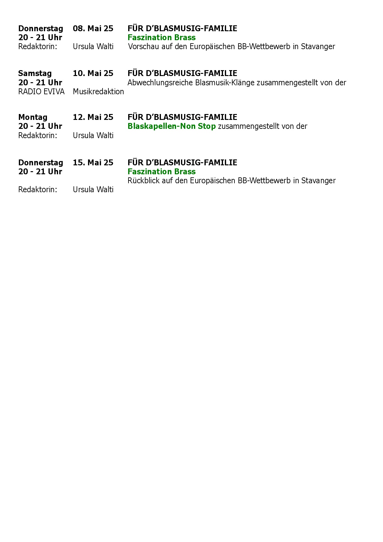 Eviva Blasmusik-Programm 17.4. - 15.5.25-0002